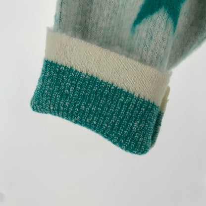 【中古品】【メンズ】 LIBERAL ARTS リベラルアーツ KNIT ニット 星条旗 US SHAGGY MOHAIR 170-260707-ny-04-fuzh サイズ：フリー カラー：ホワイト エメラルドグリーン 万代Net店