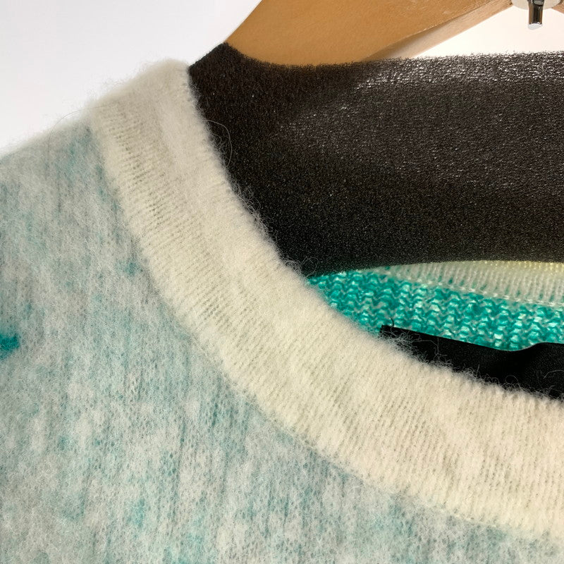 【中古品】【メンズ】 LIBERAL ARTS リベラルアーツ KNIT ニット 星条旗 US SHAGGY MOHAIR 170-260707-ny-04-fuzh サイズ：フリー カラー：ホワイト エメラルドグリーン 万代Net店