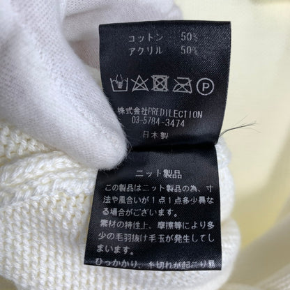 【中古品】【メンズ】 LIBERAL ARTS リベラルアーツ KNIT ニットセーター バイカラー アシメ 142-260707-ny-03-fuzh サイズ：1 カラー：ホワイト グリーン 万代Net店