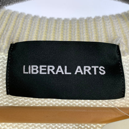 【中古品】【メンズ】 LIBERAL ARTS リベラルアーツ KNIT ニットセーター バイカラー アシメ 142-260707-ny-03-fuzh サイズ：1 カラー：ホワイト グリーン 万代Net店