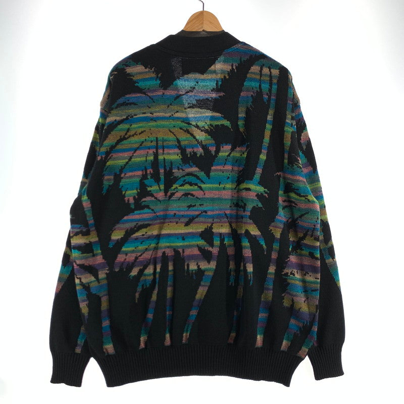 【中古品】【メンズ】 LIBERAL ARTS リベラルアーツ KNIT ニット CARDIGAN カーディガン 定価￥68.200 タグ付属 142-260707-ny-08-fuzh サイズ：フリー カラー：ブラック マルチ 万代Net店