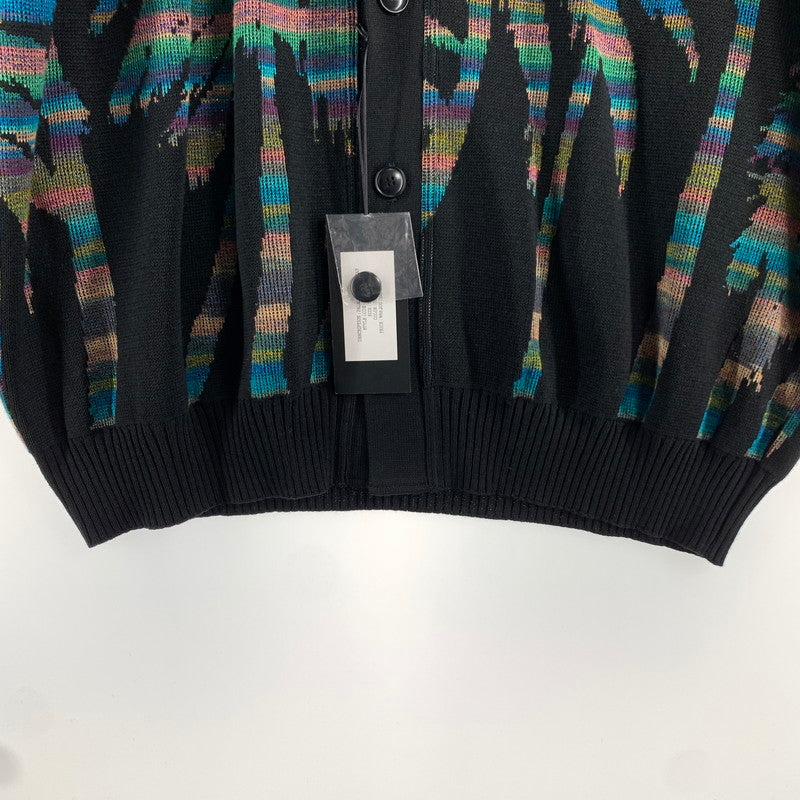 【中古品】【メンズ】 LIBERAL ARTS リベラルアーツ KNIT ニット CARDIGAN カーディガン 定価￥68.200 タグ付属 142-260707-ny-08-fuzh サイズ：フリー カラー：ブラック マルチ 万代Net店
