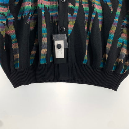 【中古品】【メンズ】 LIBERAL ARTS リベラルアーツ KNIT ニット CARDIGAN カーディガン 定価￥68.200 タグ付属 142-260707-ny-08-fuzh サイズ：フリー カラー：ブラック マルチ 万代Net店