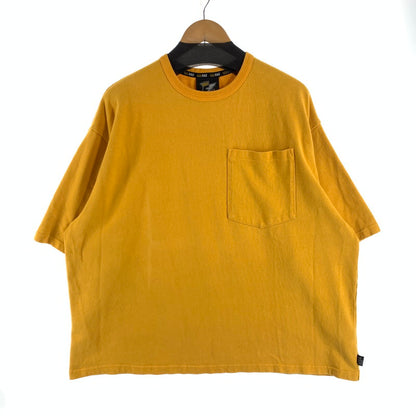 【中古品】【メンズ】 FAT エフエーティー 半袖Tシャツ F32210-CT09-AB 厚手 スウェット TEE ブランド 古着 142-260726-gm-19-fuzh サイズ：SKINNY カラー：イエロー 万代Net店