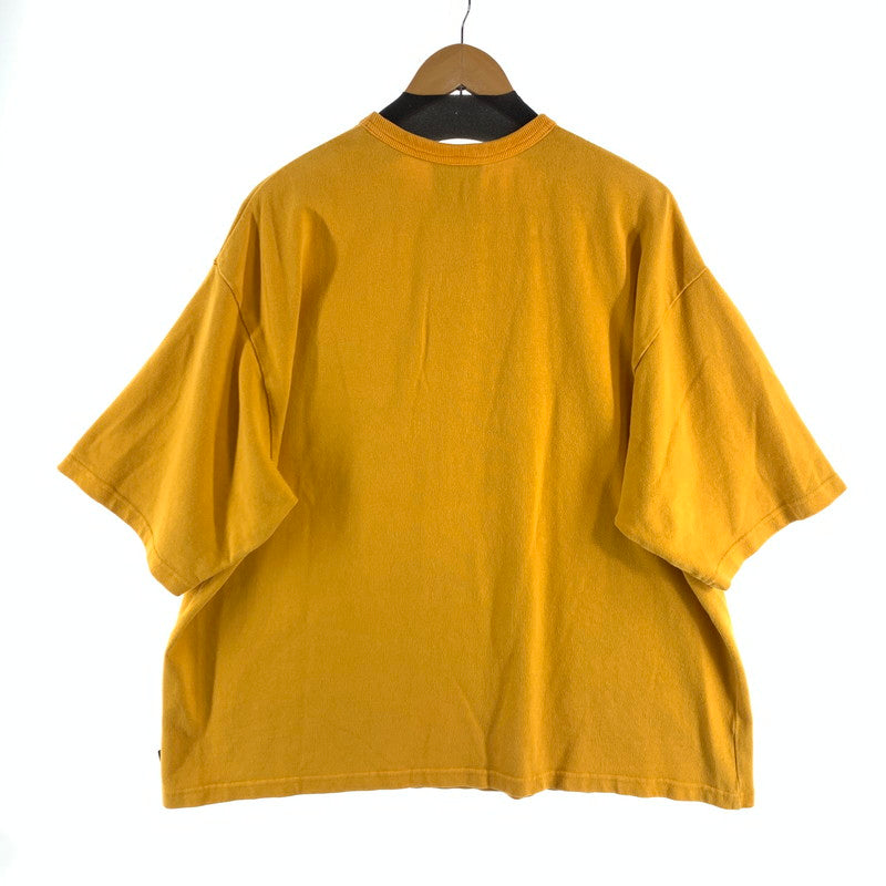 【中古品】【メンズ】 FAT エフエーティー 半袖Tシャツ F32210-CT09-AB 厚手 スウェット TEE ブランド 古着 142-260726-gm-19-fuzh サイズ：SKINNY カラー：イエロー 万代Net店