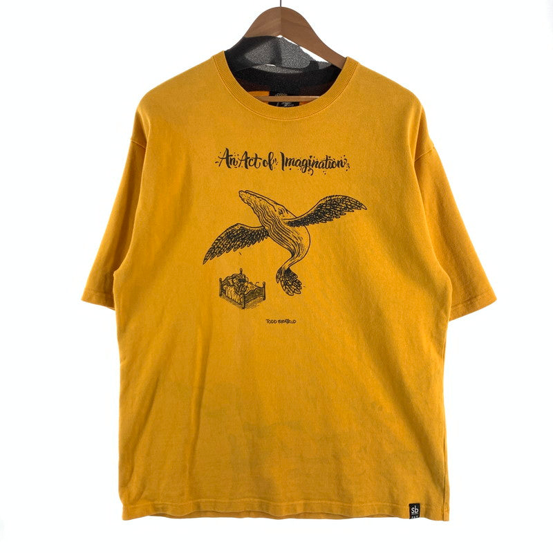 【中古品】【メンズ】 FAT エフエーティー 半袖Tシャツ 厚手 クジラ スウェットTEE ブランド 古着 142-260726-gm-18-fuzh サイズ：FAT カラー：イエロー 万代Net店