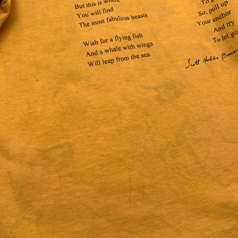 【中古品】【メンズ】 FAT エフエーティー 半袖Tシャツ 厚手 クジラ スウェットTEE ブランド 古着 142-260726-gm-18-fuzh サイズ：FAT カラー：イエロー 万代Net店