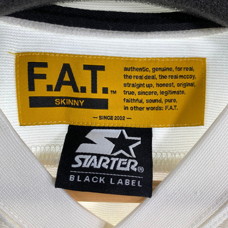 【中古品】【メンズ】 FAT×STARTER BLACK LABEL エフエイティー×スターターブラックレーベル F32411-CT28-AB STARSHOT 142-260707-ny-12-fuzh サイズ：L カラー：ホワイト 万代Net店
