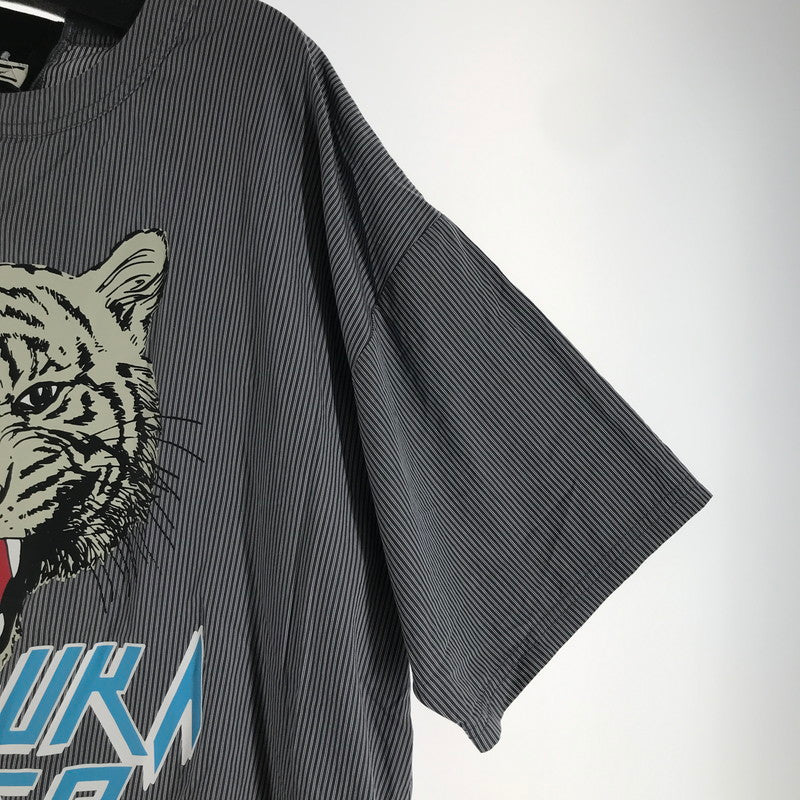 【中古品】【メンズ】 ONITSUKA TIGER オニツカタイガー 2183B319 GRAPHIC TEE Tシャツ BLACK.GRAYストライプ SIZE:L 148-260811-io-35-fuzh カラー：ブラックグレーストライプ 万代Net店
