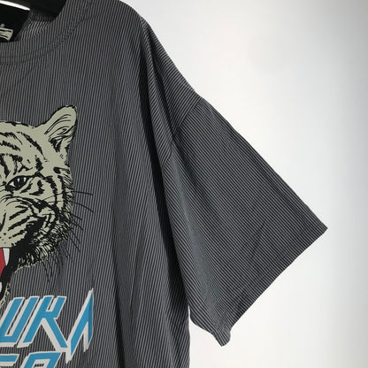 【中古品】【メンズ】 ONITSUKA TIGER オニツカタイガー 2183B319 GRAPHIC TEE Tシャツ BLACK.GRAYストライプ SIZE:L 148-260811-io-35-fuzh カラー：ブラックグレーストライプ 万代Net店