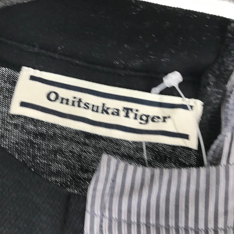 【中古品】【メンズ】 ONITSUKA TIGER オニツカタイガー 2183B319 GRAPHIC TEE Tシャツ BLACK.GRAYストライプ SIZE:L 148-260811-io-35-fuzh カラー：ブラックグレーストライプ 万代Net店