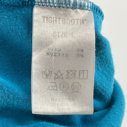 【中古品】【メンズ】 TIGHTBOOTH タイトブース ベロア半袖Tシャツ 142-260710-ny-03-fuzh サイズ：L カラー：アクアブルー 万代Net店