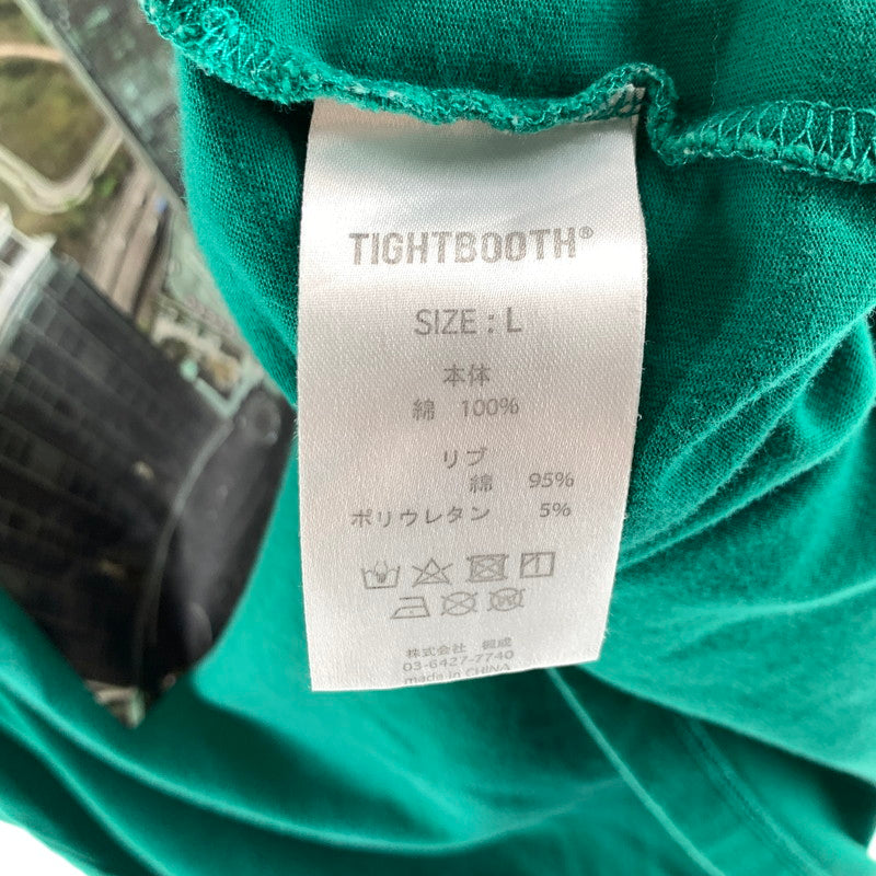 【中古品】【メンズ】 TIGHTBOOTH タイトブース 半袖Tシャツ カラーGREEN SIZE:L 142-260722-ky-18-fuzh 万代Net店