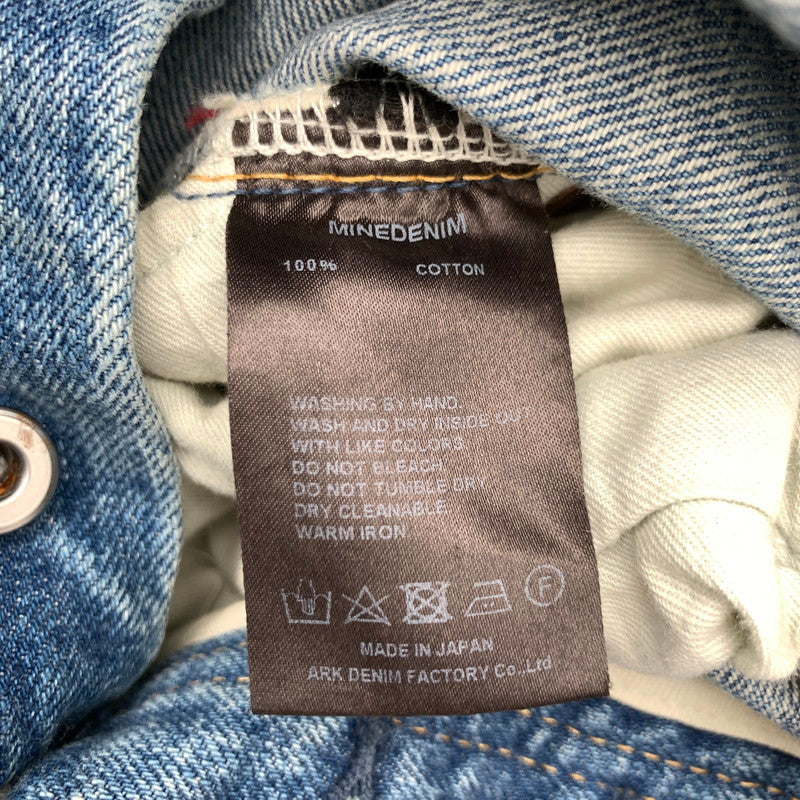 【中古品】【メンズ】 MINEDENIM マインデニム USS DENIM PANTS ダメージデニムパンツ 151-260707-ny-02-fuzh サイズ：5（XS） カラー：ブルー 万代Net店