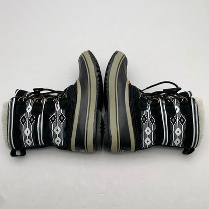 【中古品】【レディース】 SOREL ソレル スノーブーツ BLACK チマヨ柄 SIZE:24.0㎝ ※汚れ・毛玉・毛の付着・プリントヒビ・使用感有 靴 167-260811-io-56-fuzh カラー：ブラック 万代Net店