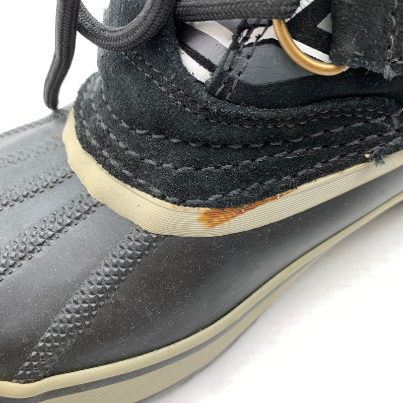 【中古品】【レディース】 SOREL ソレル スノーブーツ BLACK チマヨ柄 SIZE:24.0㎝ ※汚れ・毛玉・毛の付着・プリントヒビ・使用感有 靴 167-260811-io-56-fuzh カラー：ブラック 万代Net店