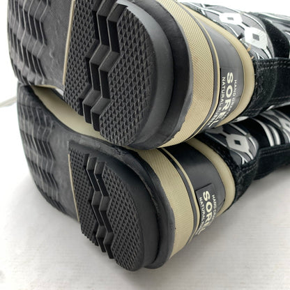 【中古品】【レディース】 SOREL ソレル スノーブーツ BLACK チマヨ柄 SIZE:24.0㎝ ※汚れ・毛玉・毛の付着・プリントヒビ・使用感有 靴 167-260811-io-56-fuzh カラー：ブラック 万代Net店