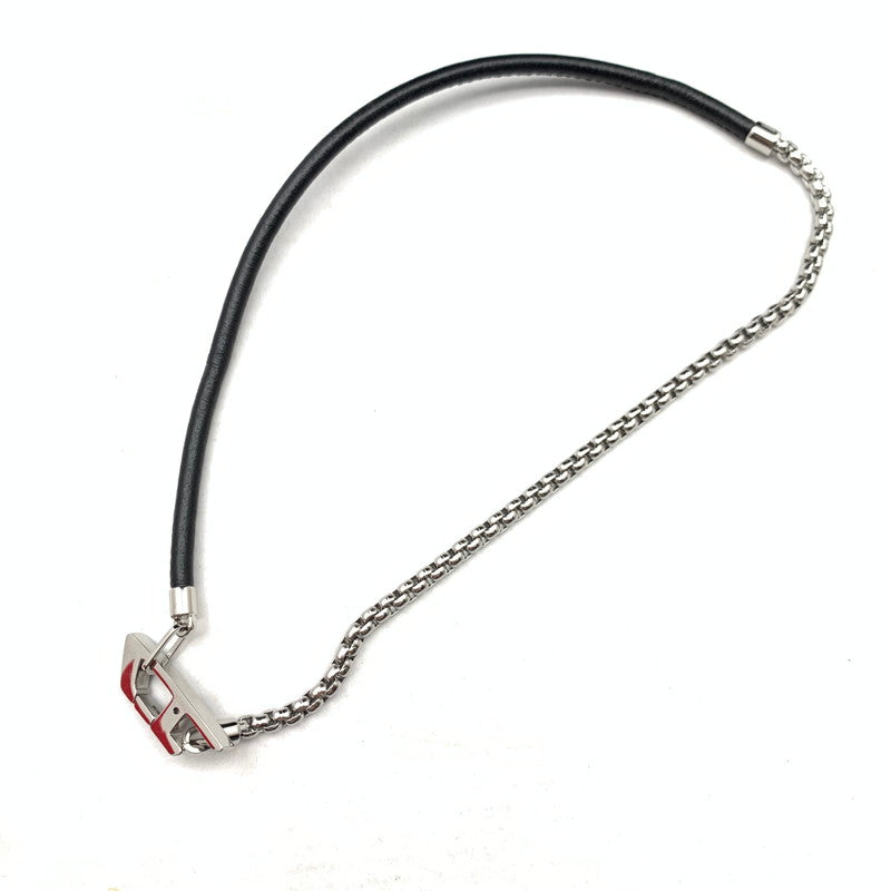 【中古品】【レディース】 DIESEL ディーゼル チョーカーネックレス カラー:シルバー・ブラック 保存袋・箱有 アクセサリー 192-260715-io-04-fuzh 万代Net店
