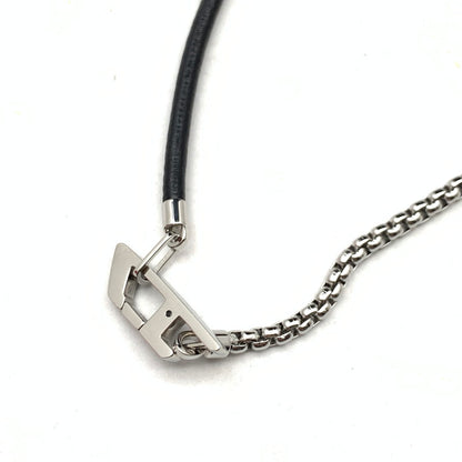【中古品】【レディース】 DIESEL ディーゼル チョーカーネックレス カラー:シルバー・ブラック 保存袋・箱有 アクセサリー 192-260715-io-04-fuzh 万代Net店