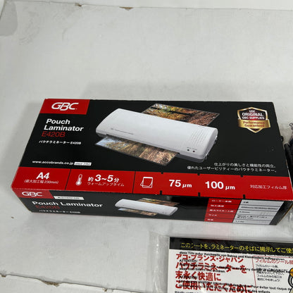 【現状渡し品】 GBC E420B パウチラミネーター ラミネーター専用 フィルム付き GLME420B 101-260721-mh-08-fuzh 万代Net店