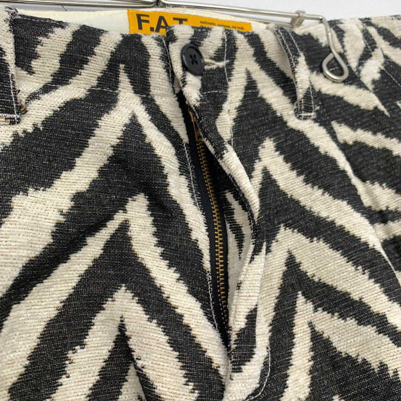 【中古品】【メンズ】 FAT F32520-PN25-AB GOBEROUSER エフエーティー 総柄 パンツ ボトムス ブランド 古着 153-260726-gm-04-fuzh サイズ：L カラー：ゼブラ 万代Net店