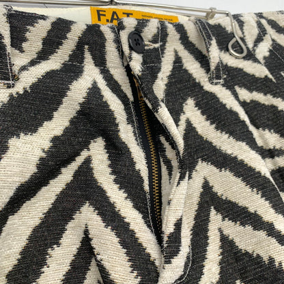 【中古品】【メンズ】 FAT F32520-PN25-AB GOBEROUSER エフエーティー 総柄 パンツ ボトムス ブランド 古着 153-260726-gm-04-fuzh サイズ：L カラー：ゼブラ 万代Net店