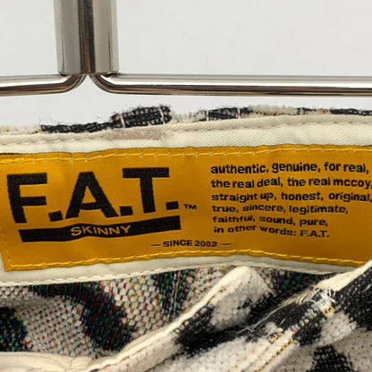 【中古品】【メンズ】 FAT F32520-PN25-AB GOBEROUSER エフエーティー 総柄 パンツ ボトムス ブランド 古着 153-260726-gm-04-fuzh サイズ：L カラー：ゼブラ 万代Net店