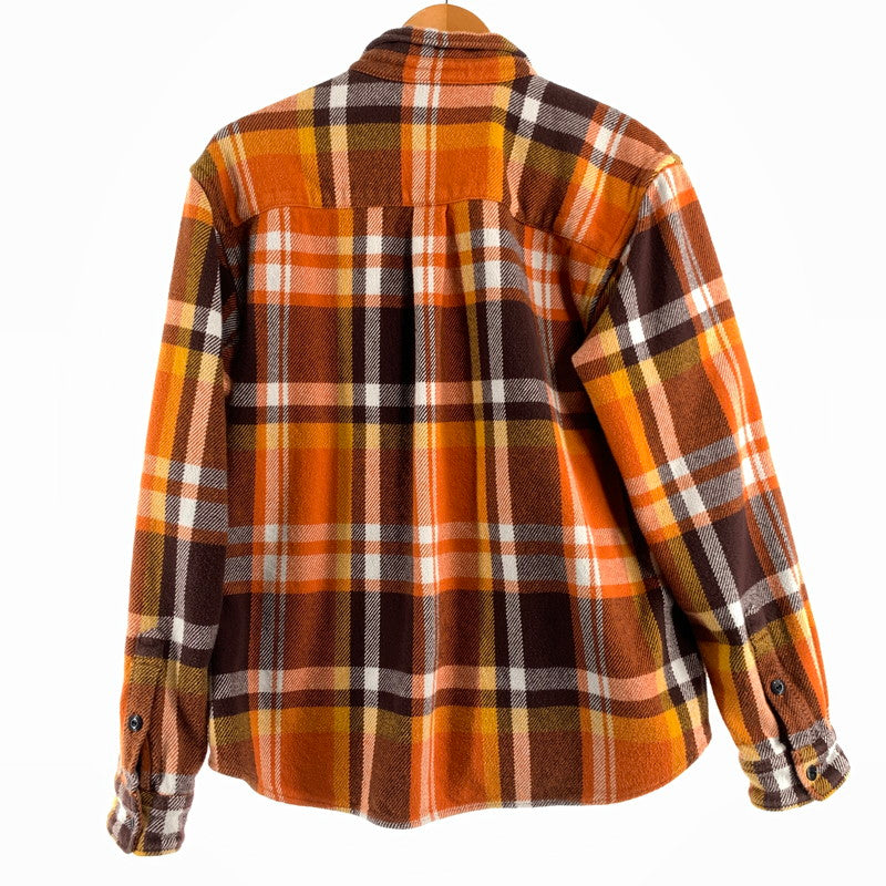 【中古品】【メンズ】 A BATHING APE ア・ベイシング・エイプ 001SHK801004M CHECK RELAXED FIT SHIRT チェックシャツ リラックスフィット ORANGE SIZE:Ｌ 142-260719-io-03-fuzh 万代Net店