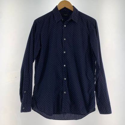 【中古品】【メンズ】 PAUL SMITH ポール・スミス PL-CR-70046 長袖シャツ NAVY SIZE:M ドット ※使用感有 141-260920-io-26-fuzh カラー：ネイビー 万代Net店