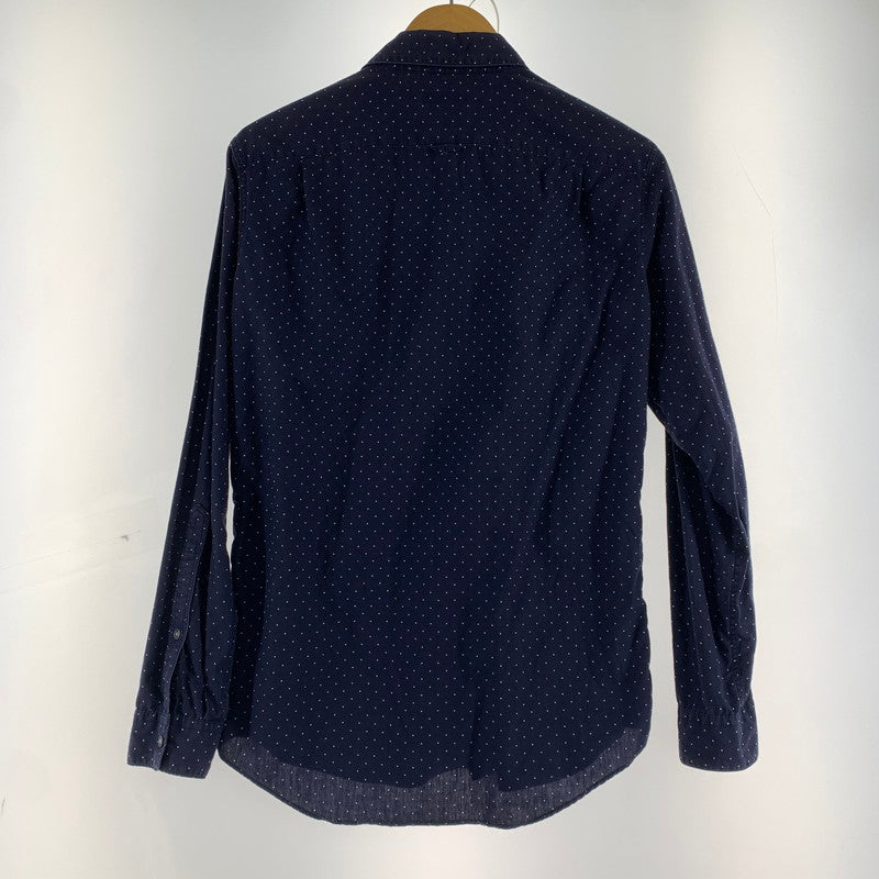 【中古品】【メンズ】 PAUL SMITH ポール・スミス PL-CR-70046 長袖シャツ NAVY SIZE:M ドット ※使用感有 141-260920-io-26-fuzh カラー：ネイビー 万代Net店