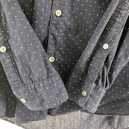 【中古品】【メンズ】 PAUL SMITH ポール・スミス PL-CR-70046 長袖シャツ NAVY SIZE:M ドット ※使用感有 141-260920-io-26-fuzh カラー：ネイビー 万代Net店