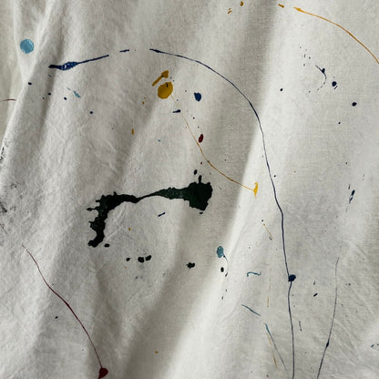 【中古品】【メンズ】 APPLEBUM アップルバム PAINT OVERSIZE SHIRT ペイントオーバーシャツ 142-260710-ny-01-fuzh サイズ：L カラー：ホワイト 万代Net店