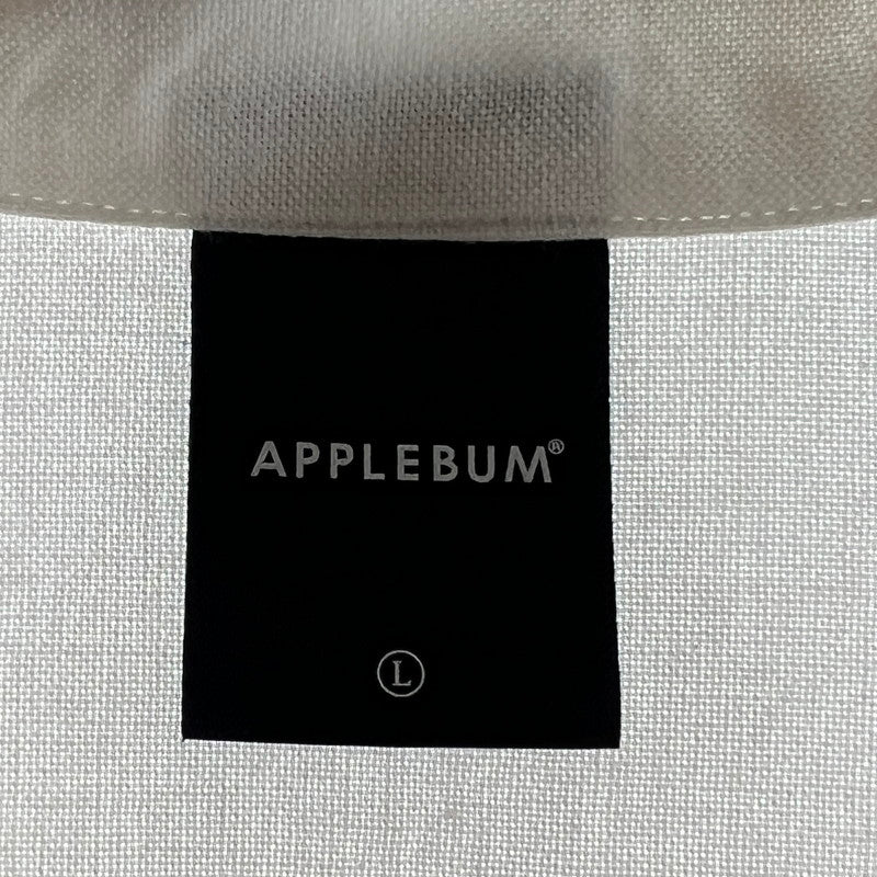 【中古品】【メンズ】 APPLEBUM アップルバム PAINT OVERSIZE SHIRT ペイントオーバーシャツ 142-260710-ny-01-fuzh サイズ：L カラー：ホワイト 万代Net店