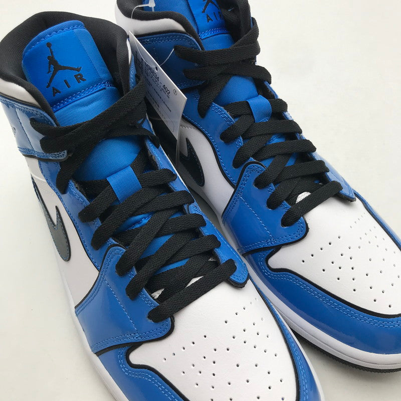 【中古美品】【メンズ】 NIKE ナイキ DD6834-402 AIR JORDAN １ MID SE ”SIGNAL BLUE” エアジョーダン1 シグナルブルー スニーカー 靴 160-260723-mh-03-fuzh サイズ：28.5cm カラー：ホワイト ブルー エナメル 万代Net店