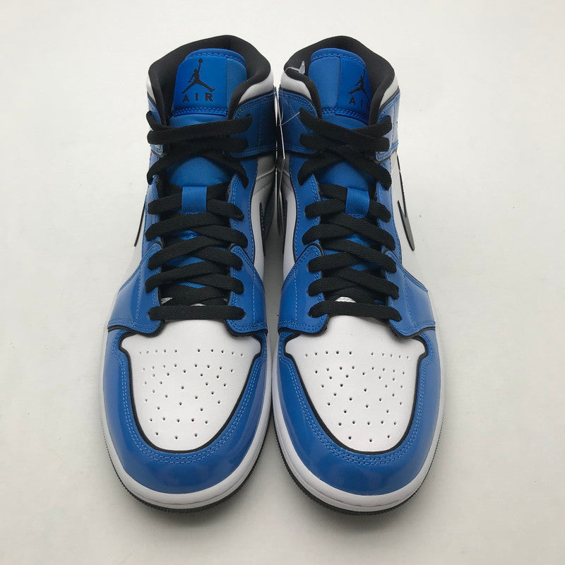 【中古美品】【メンズ】 NIKE ナイキ DD6834-402 AIR JORDAN １ MID SE ”SIGNAL BLUE” エアジョーダン1 シグナルブルー スニーカー 靴 160-260723-mh-03-fuzh サイズ：28.5cm カラー：ホワイト ブルー エナメル 万代Net店