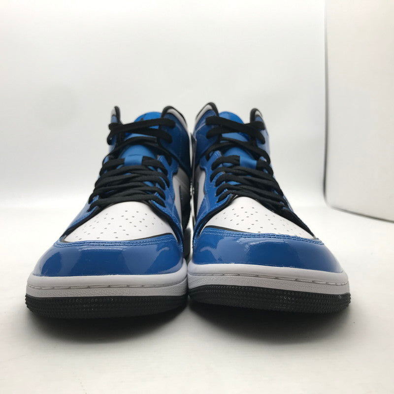 【中古美品】【メンズ】 NIKE ナイキ DD6834-402 AIR JORDAN １ MID SE ”SIGNAL BLUE” エアジョーダン1 シグナルブルー スニーカー 靴 160-260723-mh-03-fuzh サイズ：28.5cm カラー：ホワイト ブルー エナメル 万代Net店