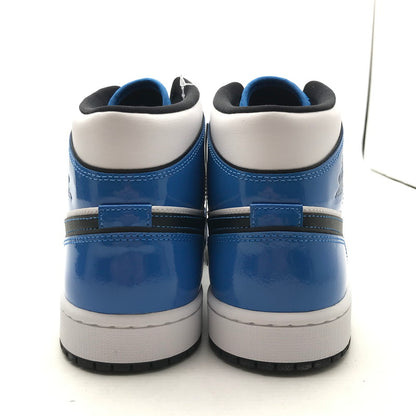 【中古美品】【メンズ】 NIKE ナイキ DD6834-402 AIR JORDAN １ MID SE ”SIGNAL BLUE” エアジョーダン1 シグナルブルー スニーカー 靴 160-260723-mh-03-fuzh サイズ：28.5cm カラー：ホワイト ブルー エナメル 万代Net店