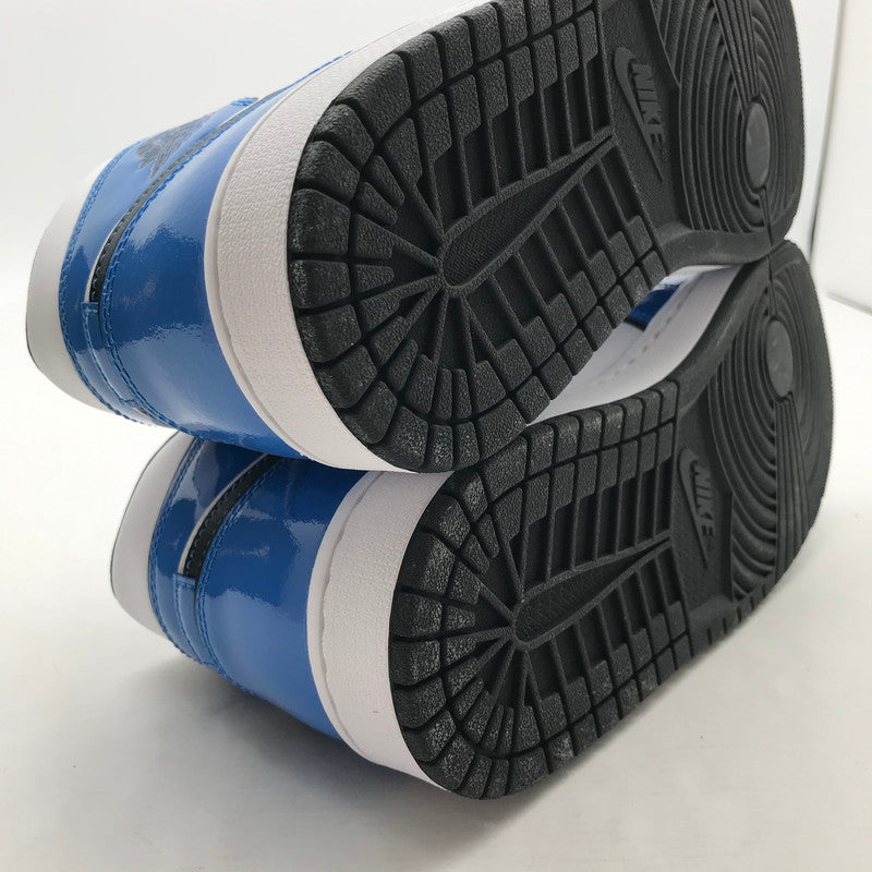 【中古美品】【メンズ】 NIKE ナイキ DD6834-402 AIR JORDAN １ MID SE ”SIGNAL BLUE” エアジョーダン1 シグナルブルー スニーカー 靴 160-260723-mh-03-fuzh サイズ：28.5cm カラー：ホワイト ブルー エナメル 万代Net店