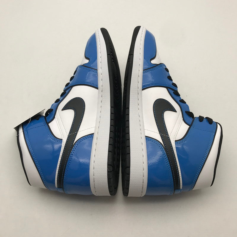 【中古美品】【メンズ】 NIKE ナイキ DD6834-402 AIR JORDAN １ MID SE ”SIGNAL BLUE” エアジョーダン1 シグナルブルー スニーカー 靴 160-260723-mh-03-fuzh サイズ：28.5cm カラー：ホワイト ブルー エナメル 万代Net店