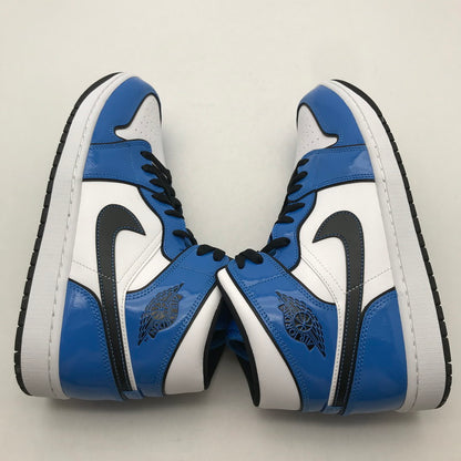【中古美品】【メンズ】 NIKE ナイキ DD6834-402 AIR JORDAN １ MID SE ”SIGNAL BLUE” エアジョーダン1 シグナルブルー スニーカー 靴 160-260723-mh-03-fuzh サイズ：28.5cm カラー：ホワイト ブルー エナメル 万代Net店