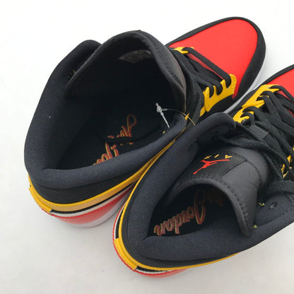 【中古美品】【メンズ】 NIKE ナイキ 852542-087 AIR JORDAN１MID SE ”ROSWELL RAYGUNS” エアジョーダン1 ロズウェイル・レイガンズ スニーカー 靴 160-260723-mh-02-fuzh サイズ：28.5cm カラー：ブラック オレンジ レッド 万代Net店