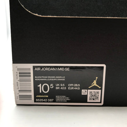 【中古美品】【メンズ】 NIKE ナイキ 852542-087 AIR JORDAN１MID SE ”ROSWELL RAYGUNS” エアジョーダン1 ロズウェイル・レイガンズ スニーカー 靴 160-260723-mh-02-fuzh サイズ：28.5cm カラー：ブラック オレンジ レッド 万代Net店