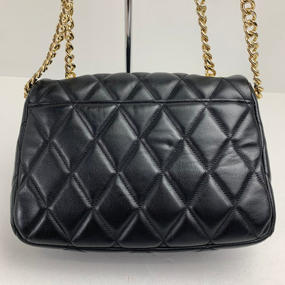 【中古品】 KATE SPADE NEW YORK ケイトスペードニューヨーク キャリー スモール フラップ クロスボディ カラーBLACK.ゴールド キルティング ショルダー カバン 180-260714-ky-08-fuzh 万代Net店
