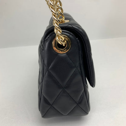 【中古品】 KATE SPADE NEW YORK ケイトスペードニューヨーク キャリー スモール フラップ クロスボディ カラーBLACK.ゴールド キルティング ショルダー カバン 180-260714-ky-08-fuzh 万代Net店