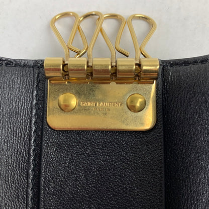 【中古品】【レディース】 YVES SAINT LAURENT イヴサンローラン 4連キーケース カラー BLACK カサンドラ 本体のみ 181-260714-ky-09-fuzh 万代Net店