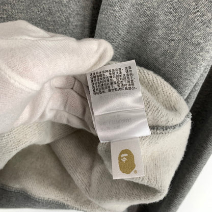 【中古品】【メンズ】 A BATHING APE ア・ベイシング・エイプ 25AW EMBROIDERY STYLE JAPANESE CRANE CREWNECK クルーネック スウェット トレーナー GRAY SIZE:L ロゴに鶴刺繍 ※毛の付着あり 142-260719-io-18-fuzh 万代Net店