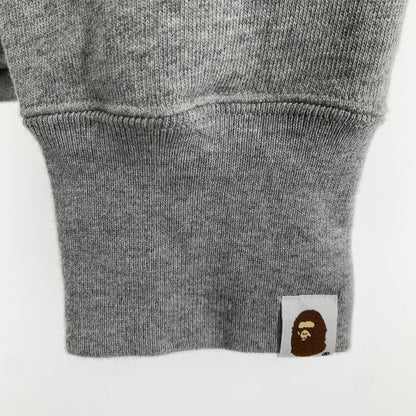 【中古品】【メンズ】 A BATHING APE ア・ベイシング・エイプ 25AW EMBROIDERY STYLE JAPANESE CRANE CREWNECK クルーネック スウェット トレーナー GRAY SIZE:L ロゴに鶴刺繍 ※毛の付着あり 142-260719-io-18-fuzh 万代Net店