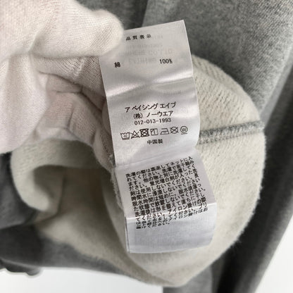 【中古品】【メンズ】 A BATHING APE ア・ベイシング・エイプ 25AW EMBROIDERY STYLE JAPANESE CRANE CREWNECK クルーネック スウェット トレーナー GRAY SIZE:L ロゴに鶴刺繍 ※毛の付着あり 142-260719-io-18-fuzh 万代Net店
