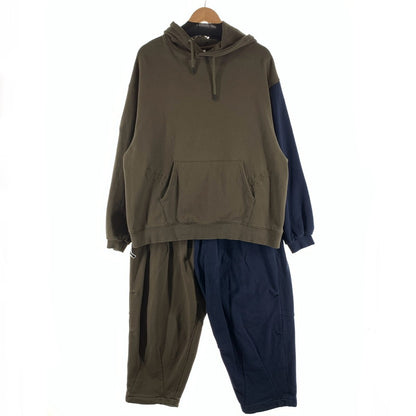 【中古品】【メンズ】 TIGHTBOOTH 24AW CYBORG SWEAT SET UP スウェットセットアップ タイトブース ブランド 142-260920-gm-17-fuzh サイズ：L カラー：カーキ ネイビー 万代Net店