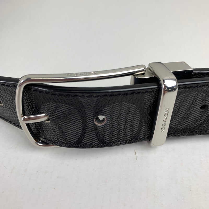 【中古品】【メンズ】 COACH コーチ 321 SVAF4 ベルト カラーBLACK 183-260714-ky-07-fuzh 万代Net店